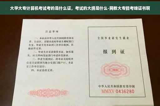 大学大专计算机考试考的是什么证，考试的大纲是什么-网教大专能考啥证书啊