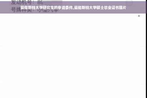 曼彻斯特大学研究生的申请条件,曼彻斯特大学硕士毕业证书图片