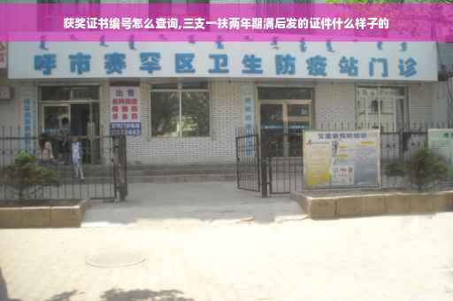 获奖证书编号怎么查询,三支一扶两年期满后发的证件什么样子的 获奖证书编号怎么查询,三支一扶两年期满后发的证件什么样子的
