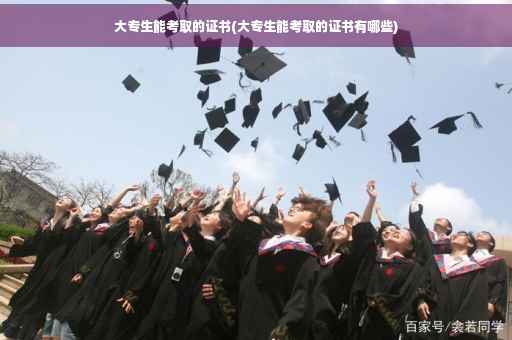 大专生能考取的证书(大专生能考取的证书有哪些)