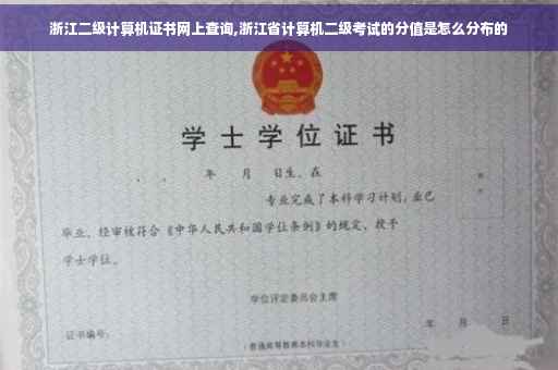 浙江二级计算机证书网上查询,浙江省计算机二级考试的分值是怎么分布的