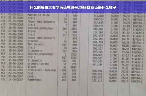 什么叫统招大专学历证书编号,统招毕业证是什么样子