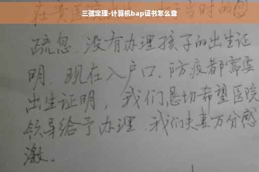 三弦定理-计算机bap证书怎么查