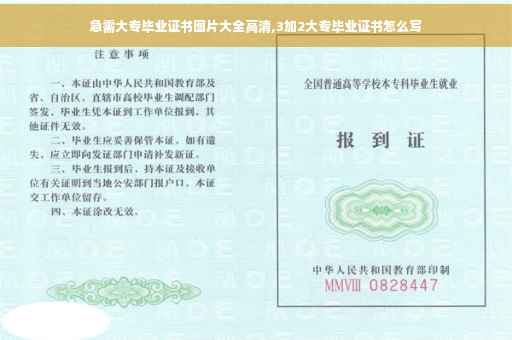 急需大专毕业证书图片大全高清,3加2大专毕业证书怎么写