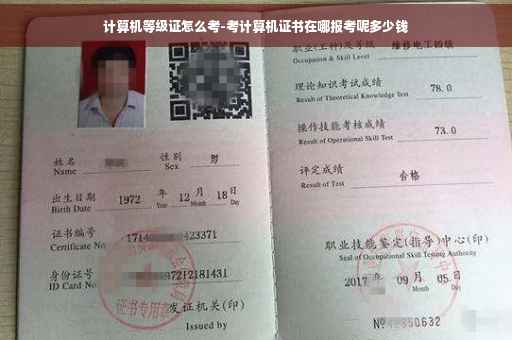 计算机等级证怎么考-考计算机证书在哪报考呢多少钱