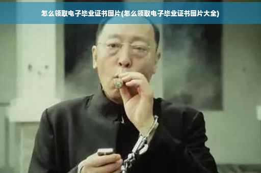 怎么领取电子毕业证书图片(怎么领取电子毕业证书图片大全)