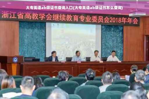 大专英语ab级证书查询入口(大专英语ab级证书怎么查询)
