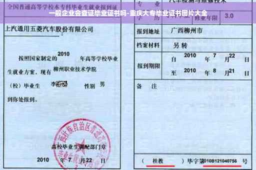 一般企业会查证毕业证书吗-重庆大专毕业证书图片大全