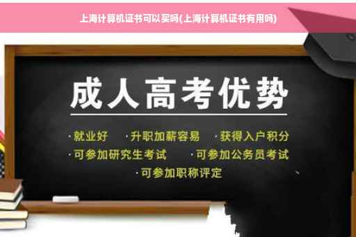 上海计算机证书可以买吗(上海计算机证书有用吗)