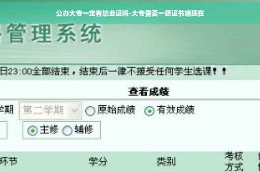 公办大专一定有毕业证吗-大专需要一级证书嘛现在