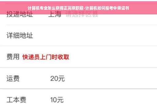计算机专业怎么获得正高级职称-计算机如何报考中级证书