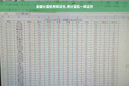 全国计算机考级证书,考计算机一级证书