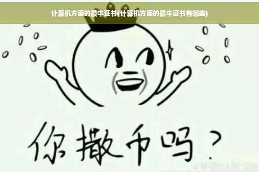 计算机方面的最牛证书(计算机方面的最牛证书有哪些)