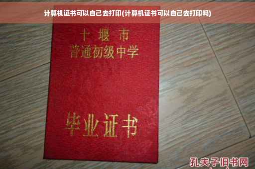 计算机证书可以自己去打印(计算机证书可以自己去打印吗)