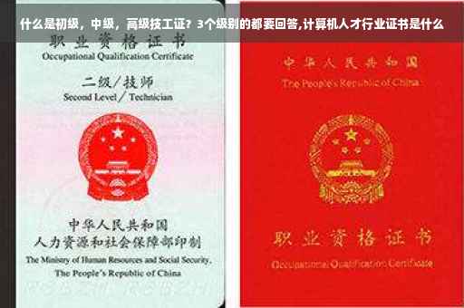 什么是初级，中级，高级技工证？3个级别的都要回答,计算机人才行业证书是什么