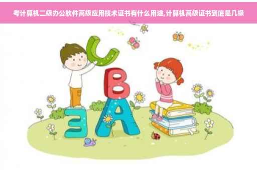 考计算机二级办公软件高级应用技术证书有什么用途,计算机高级证书到底是几级