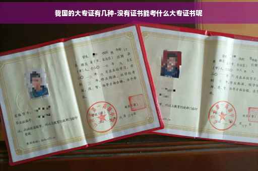 我国的大专证有几种-没有证书能考什么大专证书呢
