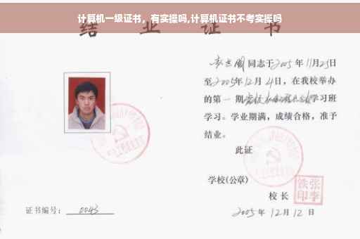 计算机一级证书，有实操吗,计算机证书不考实操吗