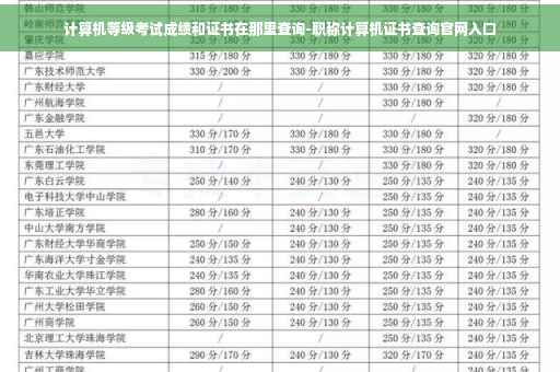 计算机等级考试成绩和证书在那里查询-职称计算机证书查询官网入口