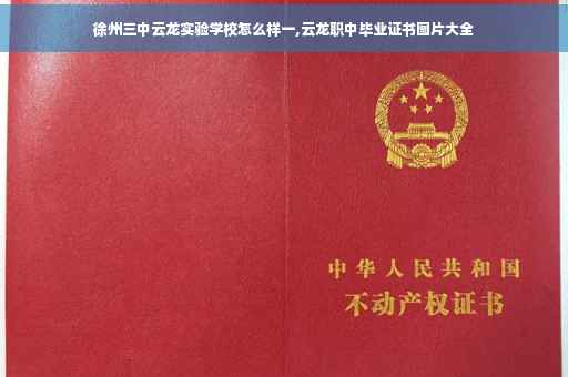 徐州三中云龙实验学校怎么样一,云龙职中毕业证书图片大全