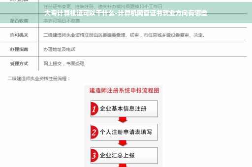 大专计算机证可以干什么-计算机网管证书就业方向有哪些