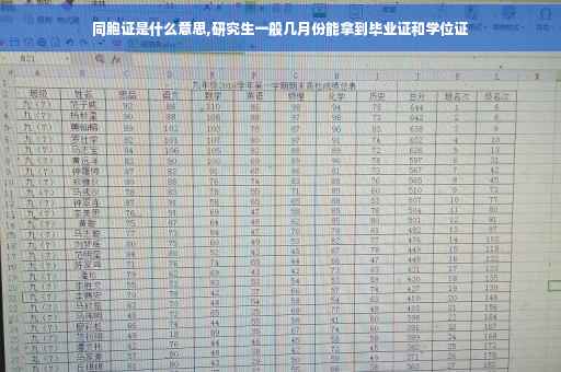 同胞证是什么意思,研究生一般几月份能拿到毕业证和学位证