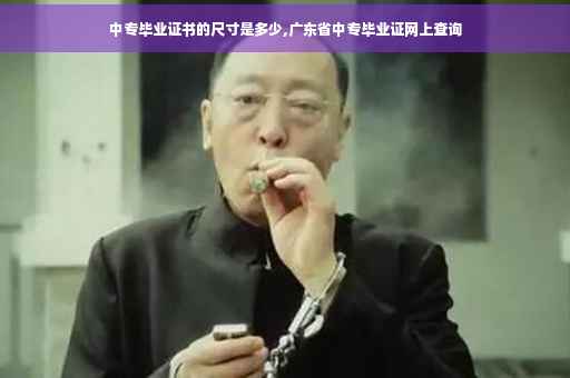 中专毕业证书的尺寸是多少,广东省中专毕业证网上查询