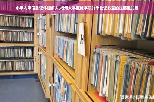 小学入学信息证件照多大,福州大学至诚学院的毕业证书盖的是那里的章