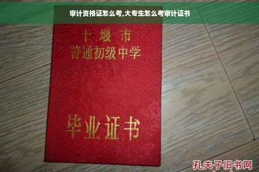 审计资格证怎么考,大专生怎么考审计证书