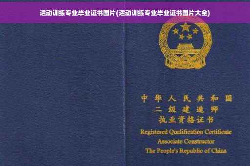 运动训练专业毕业证书图片(运动训练专业毕业证书图片大全)