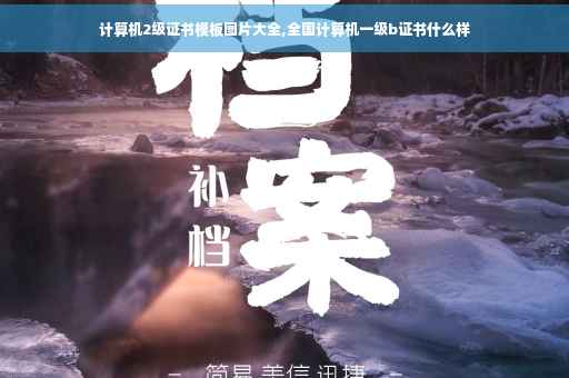 计算机2级证书模板图片大全,全国计算机一级b证书什么样