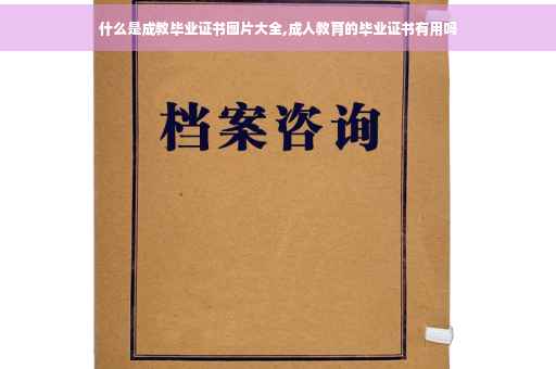 什么是成教毕业证书图片大全,成人教育的毕业证书有用吗