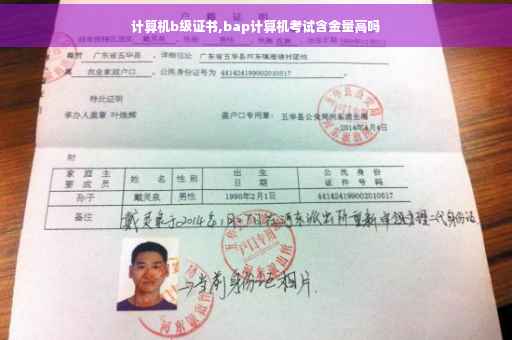 计算机b级证书,bap计算机考试含金量高吗 计算机b级证书,bap计算机考试含金量高吗