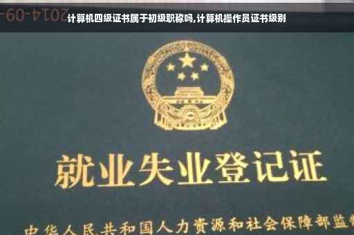 计算机四级证书属于初级职称吗,计算机操作员证书级别