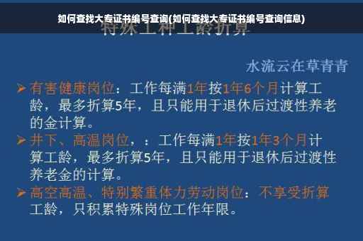 如何查找大专证书编号查询(如何查找大专证书编号查询信息)