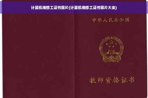计算机维修工证书图片(计算机维修工证书图片大全)
