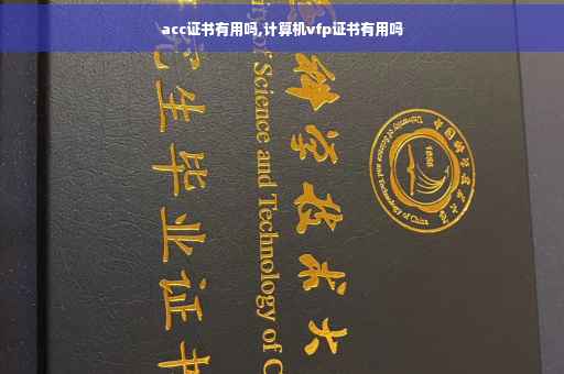 acc证书有用吗,计算机vfp证书有用吗