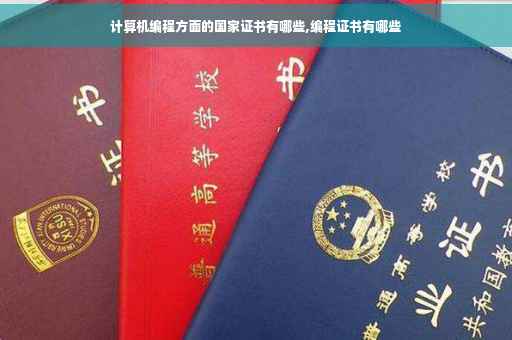 计算机编程方面的国家证书有哪些,编程证书有哪些