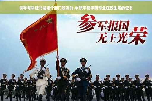 钢琴考级证书是哪个部门颁发的,中职学校学前专业在校生考的证书