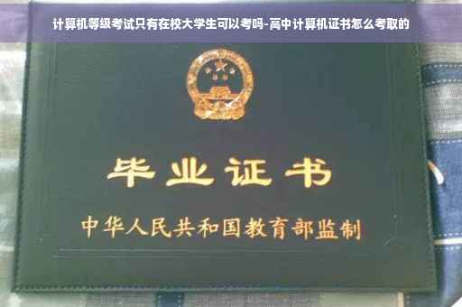 计算机等级考试只有在校大学生可以考吗-高中计算机证书怎么考取的