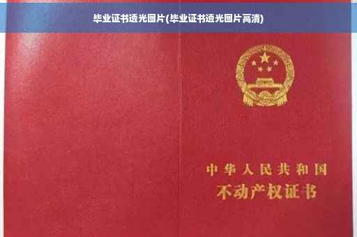 毕业证书透光图片(毕业证书透光图片高清)