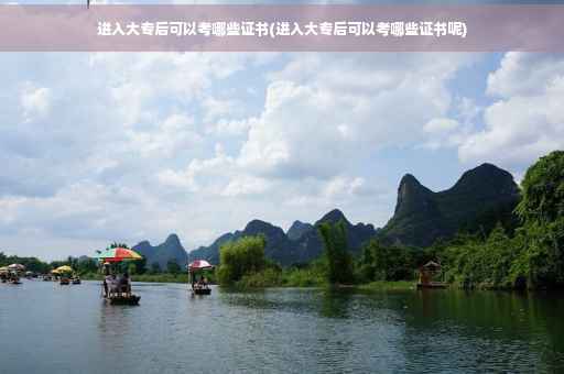 进入大专后可以考哪些证书(进入大专后可以考哪些证书呢)