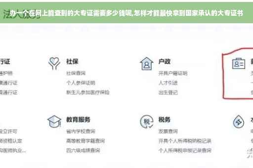 办一个在网上能查到的大专证需要多少钱呢,怎样才能最快拿到国家承认的大专证书