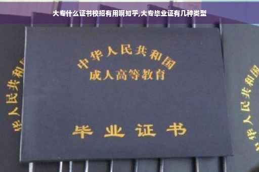 大专什么证书校招有用啊知乎,大专毕业证有几种类型