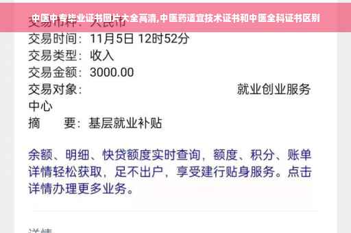 中医中专毕业证书图片大全高清,中医药适宜技术证书和中医全科证书区别