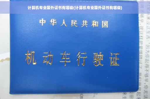 计算机专业国外证书有哪些(计算机专业国外证书有哪些)