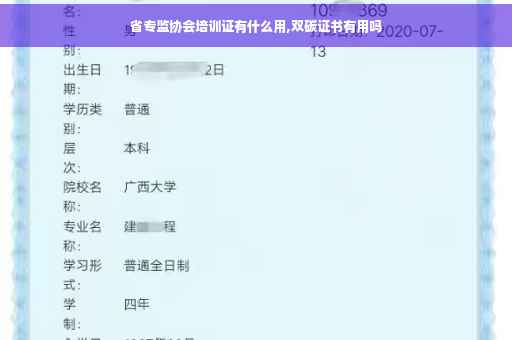 省专监协会培训证有什么用,双碳证书有用吗