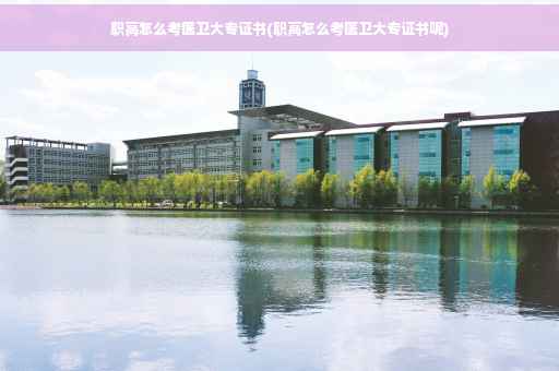 职高怎么考医卫大专证书(职高怎么考医卫大专证书呢)