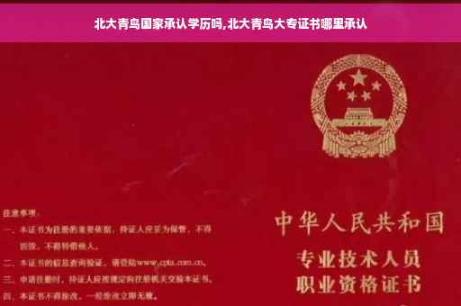 北大青鸟国家承认学历吗,北大青鸟大专证书哪里承认