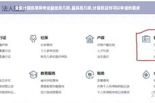 全国计算机等级考试最低是几级,最高是几级,计算机证书可以申请的要求